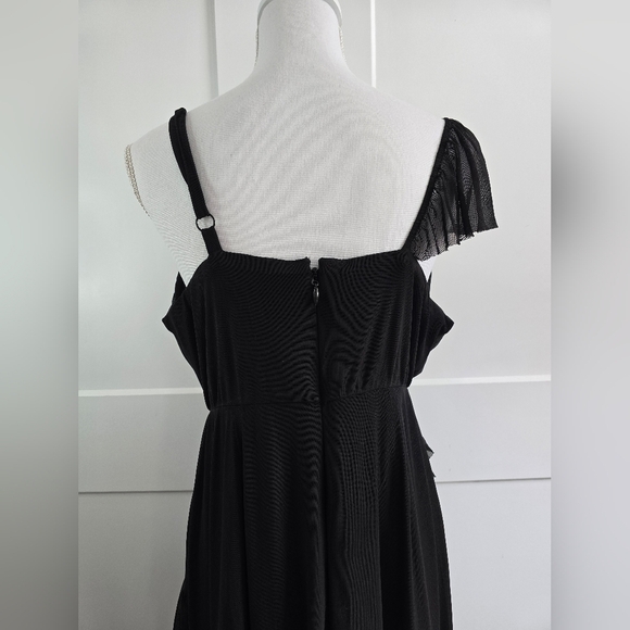 Torrid Elegant Black One-Shoulder Ruffle Dress - Picture 13 of 14